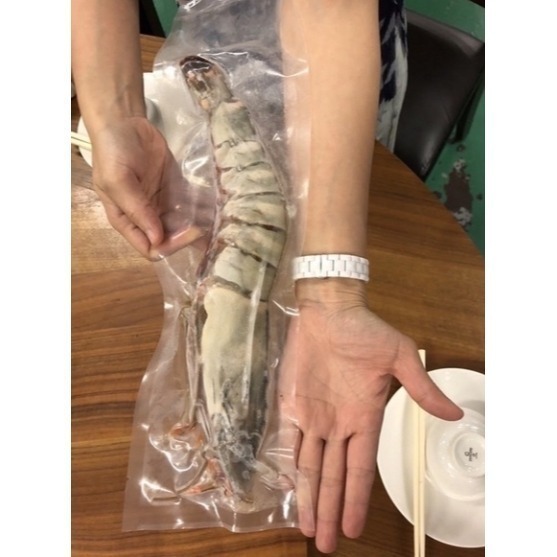 【極海鮮八號鋪】巨無霸大海草蝦(手臂蝦)100-120g/隻，2隻/包，年節送禮，中秋烤肉最讚-細節圖7