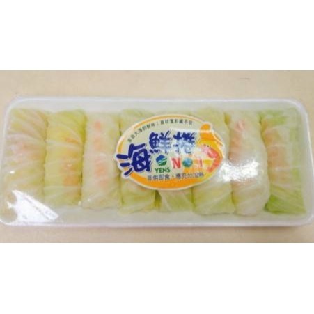 【極海鮮八號鋪】翡翠海鮮捲，40g×8P/盒，高麗菜、蝦仁、花枝、魚漿，順口甘甜、滑嫩綿密，懶人版年菜-細節圖4