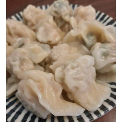 【極海鮮八號鋪】鮮蝦大水餃，皮薄、餡多、汁多味美，好吃到一盒不夠吃-細節圖3