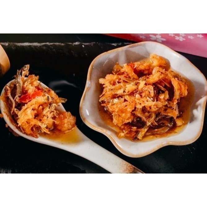 【極海鮮八號鋪】X.O干貝醬，250公克/罐，鮮甜滋味拌飯。拌麵。不經意的一口接一口，可直接購買3瓶禮盒組-細節圖3
