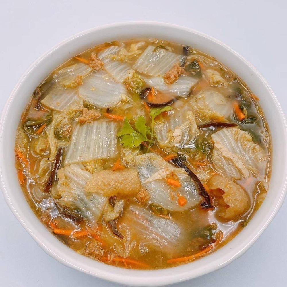 【極海鮮八號鋪】古早味白菜滷，重量：1000g/包(限社群下訂)自製的豬油爆香後加入木耳、素肉、豆皮、清甜順口-細節圖2