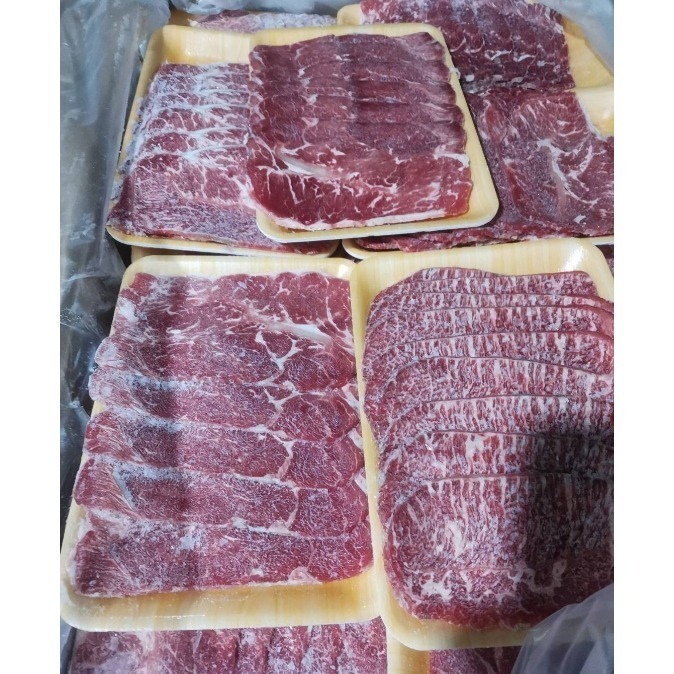 【極海鮮八號鋪】PRIME頂級熟成板腱火鍋燒肉片 200G±10%/盤-細節圖2