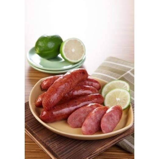 【極海鮮八號鋪】阿城鵝肉香腸(杏鮑菇)3分杏鮑菇🍄7分嚴選後腿豬肉🥩，吃起來一點也不油膩，-細節圖3