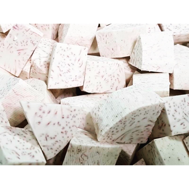 【極海鮮八號鋪】精選大芋頭角1KG/包★已貼心削皮切塊★精選香濃芋頭角★做任何鹹料理都好方便-細節圖3