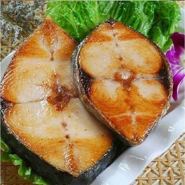 【極海鮮八號鋪】超厚切大片無洞土魠魚切片 (單片真空包)300-350g±5%/片-清蒸、煮湯、乾煎，肉質更加細嫩😆-細節圖2