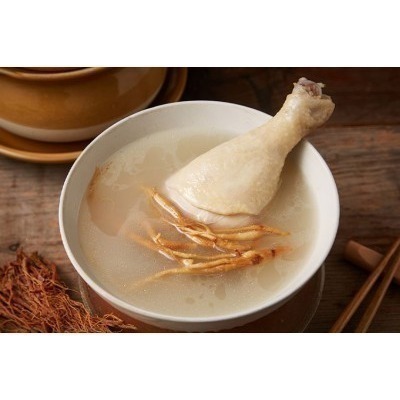 【極海鮮八號鋪】🥣 小資族的深夜食堂：強匠滋養大雞腿湯－－－老鍋蒜頭/金饌人參/剝皮辣椒-雞腿湯品  --細節圖3