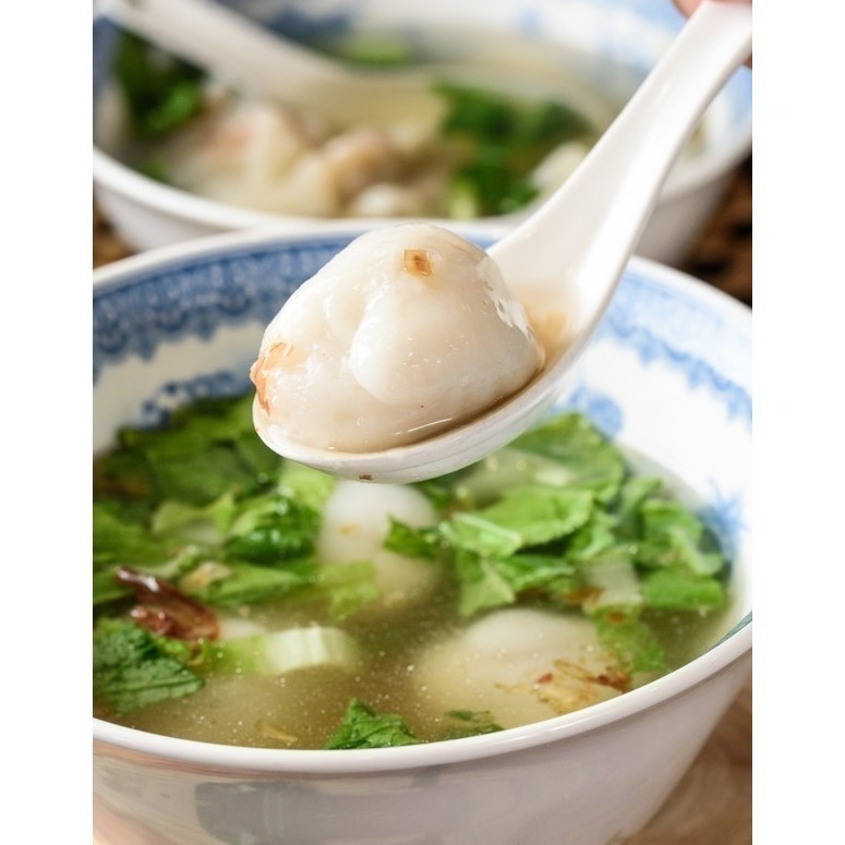 【極海鮮八號鋪】台南杜桑灶咖-手工香菇鮮肉湯圓-手工香菇鮮肉湯圓   使用純糯米製作，外皮的口感很軟嫩，又帶些粘性！-細節圖4