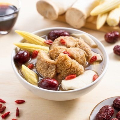 【極海鮮八號鋪】十全藥膳猴頭菇(蛋素)300g/包-溫暖的湯頭告別傳統藥膳的中藥味， 美味得直接有力。-細節圖2