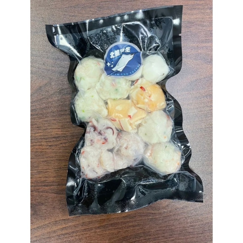 【極海鮮八號鋪】北熊鮮生 火鍋料 海の味丸丸系綜合包265公克±10G(10粒)-細節圖4