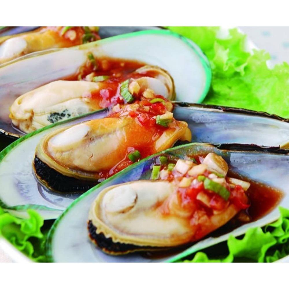 【極海鮮八號鋪】熟凍紐西蘭半殼淡菜，800g/盒，選自紐西蘭純淨水質的淡菜，肉質有彈性厚實飽滿。-細節圖4