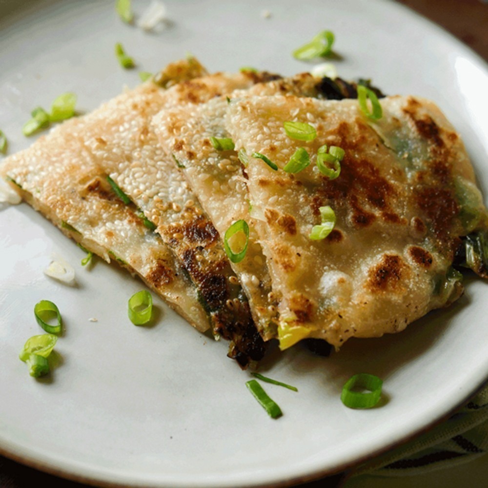 【極海鮮八號鋪】杰哥水餃X日光豆漿 萬丹紅豆/香濃青蔥鍋餅，上海餐廳必點，經典中式甜點，外脆內軟，餅皮越嚼越香-細節圖2