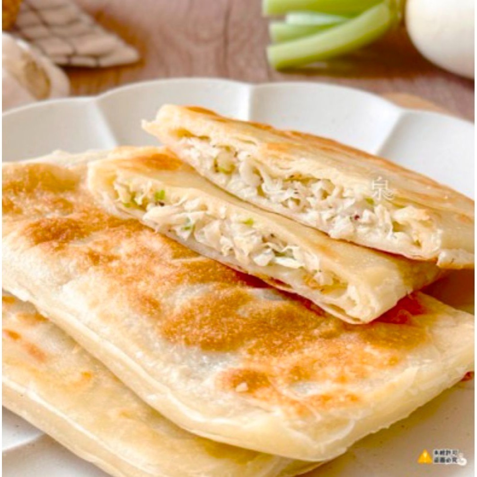 【極海鮮八號鋪】唐門老爹-香酥燒餅煎650g(5入)-4種口味-青蔥、紅豆、韭菜、蘿蔔絲燒餅煎-細節圖5