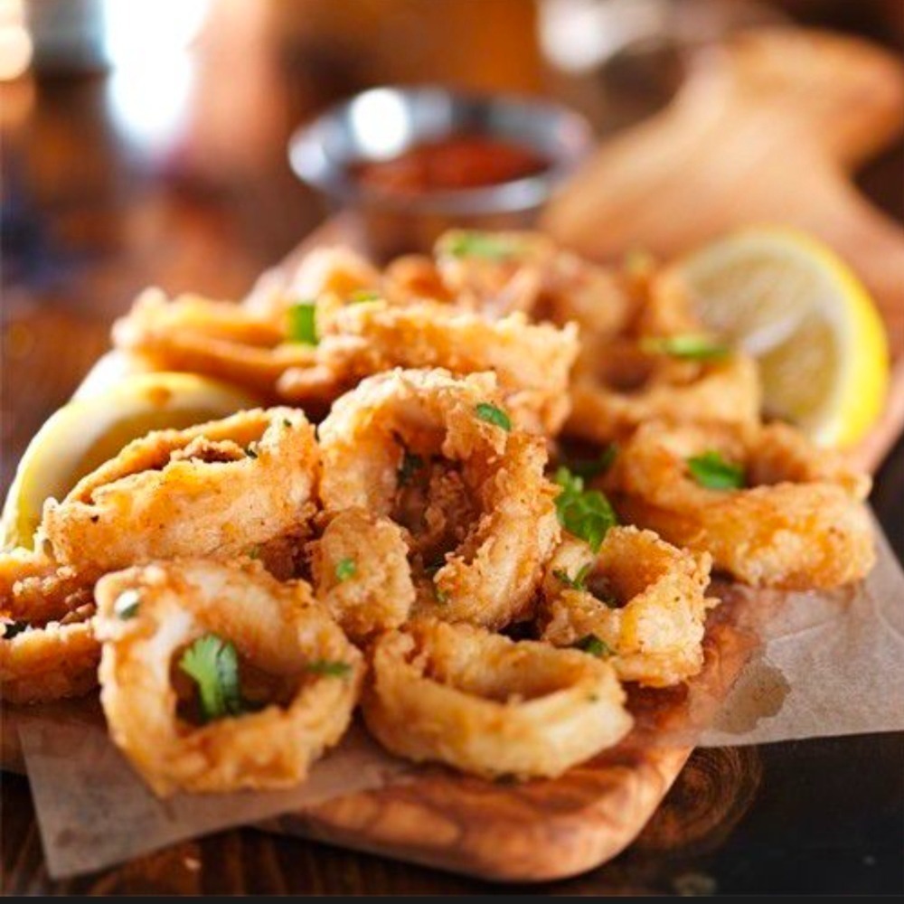 【極海鮮八號鋪】裹粉酥炸魷魚圈500g/1公斤-已經調味好，想吃丟氣炸鍋，好吃又方便💯-細節圖3