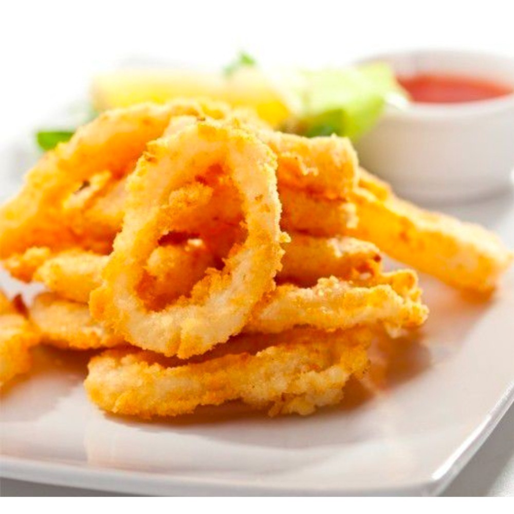 【極海鮮八號鋪】裹粉酥炸魷魚圈500g/1公斤-已經調味好，想吃丟氣炸鍋，好吃又方便💯-細節圖4