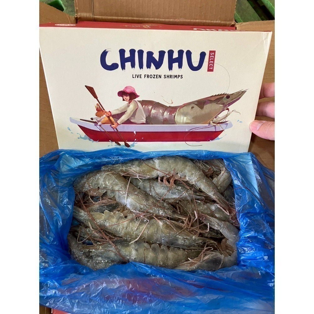 【極海鮮八號鋪】小紅帽30/40厄瓜多白蝦850g／盒/約23-27尾｜ 簡單川燙｜ 美味上桌｜原裝進口｜新鮮急凍-細節圖2