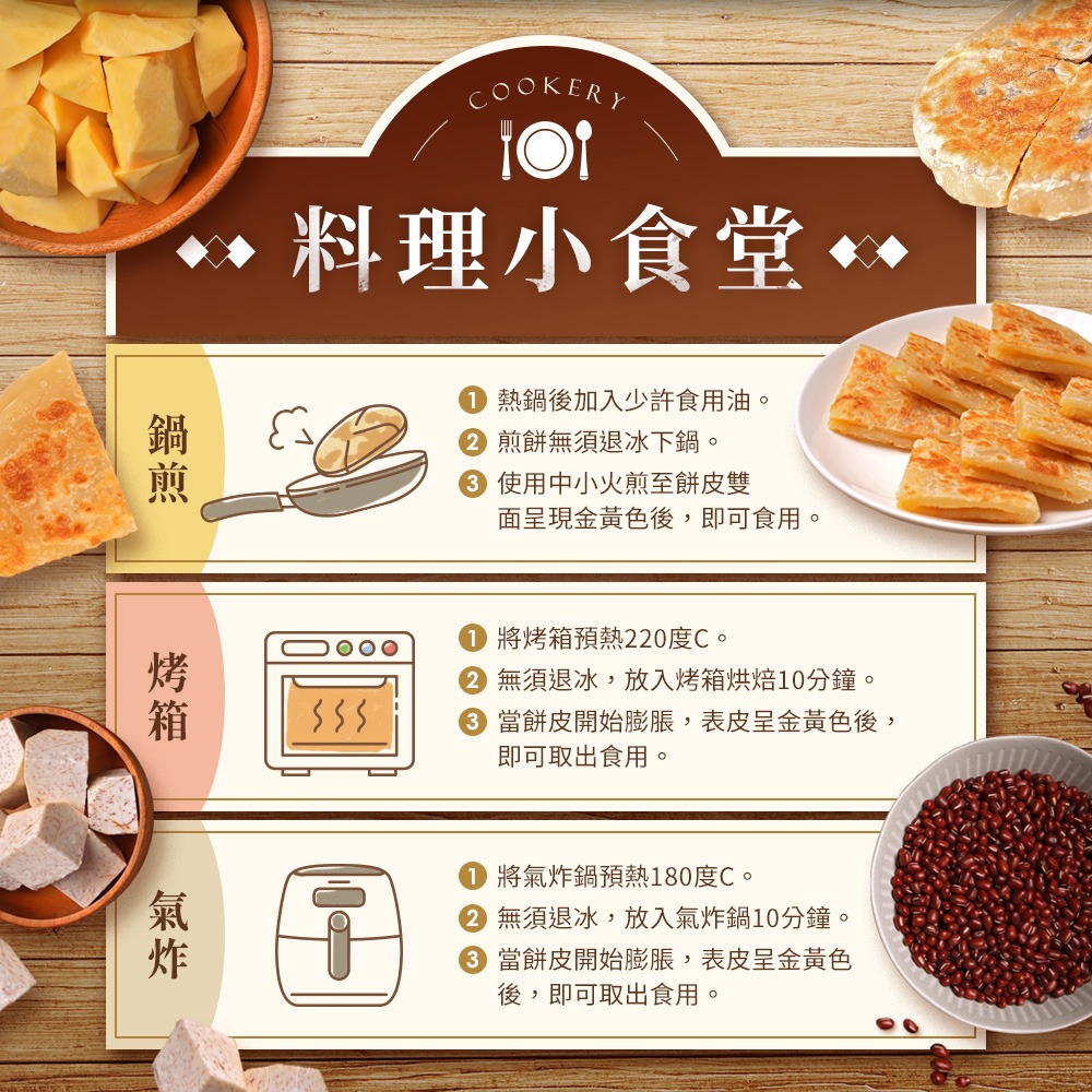 【極海鮮八號鋪】朱記 紅豆/芋泥/地瓜煎餅550公克(5片/包).內餡軟Q香酥，甜而不膩，在家也能完美還原朱店內的好滋味-細節圖7