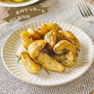 【極海鮮八號鋪】強匠調味馬鈴薯條500g，雙口味任選-義式香料／蒜味雞汁，氣炸鍋好物，冷凍即炸即食-細節圖2