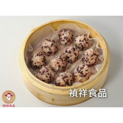 【極海鮮八號鋪】禎祥珍珠丸，鮮肉／紫米 雙口味任選，750g/30顆/包，台式人氣點心，冷凍即食，氣炸鍋、蒸煮適用-細節圖2