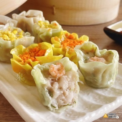 【極海鮮八號鋪】港式綜合燒賣－－－蟹黃/蛋黃/蝦仁/香菇，12顆/盒，道地港點在家吃，4種口味一次滿足-細節圖3