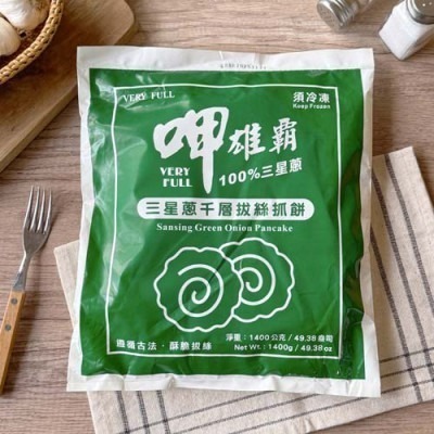 【極海鮮八號鋪】【蔥阿伯三星蔥千層拔絲抓餅】1400g／10片／包，每片厚實酥脆，正宗三星蔥現採現做-細節圖6