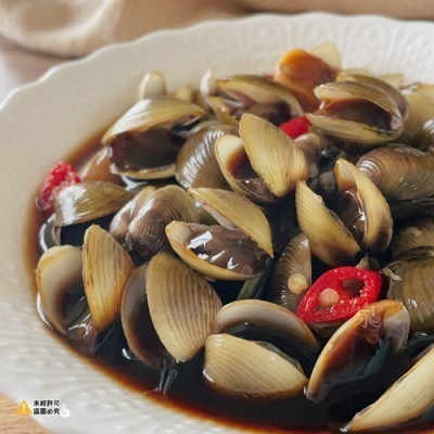 【極海鮮八號鋪】古早味醬醃黃金蜆(鹹蜆仔)300g/包-退冰即食-秘制辛香醬料醃漬入味，肉質鮮甜.醬油濃郁~-細節圖2