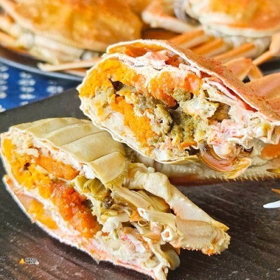 【極海鮮八號鋪】熟凍松葉蟹(母)150g/隻-蟹腳修長飽滿，蟹肉細緻香甜，蟹膏更是迷人回味！-細節圖3