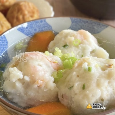 【極海鮮八號鋪】鮑魚草蝦丸 300g/包（約10顆），草蝦+鮑魚，爆料系丸子！嚴選Q彈草蝦仁與細嫩鮑魚丁手工拌打-細節圖9