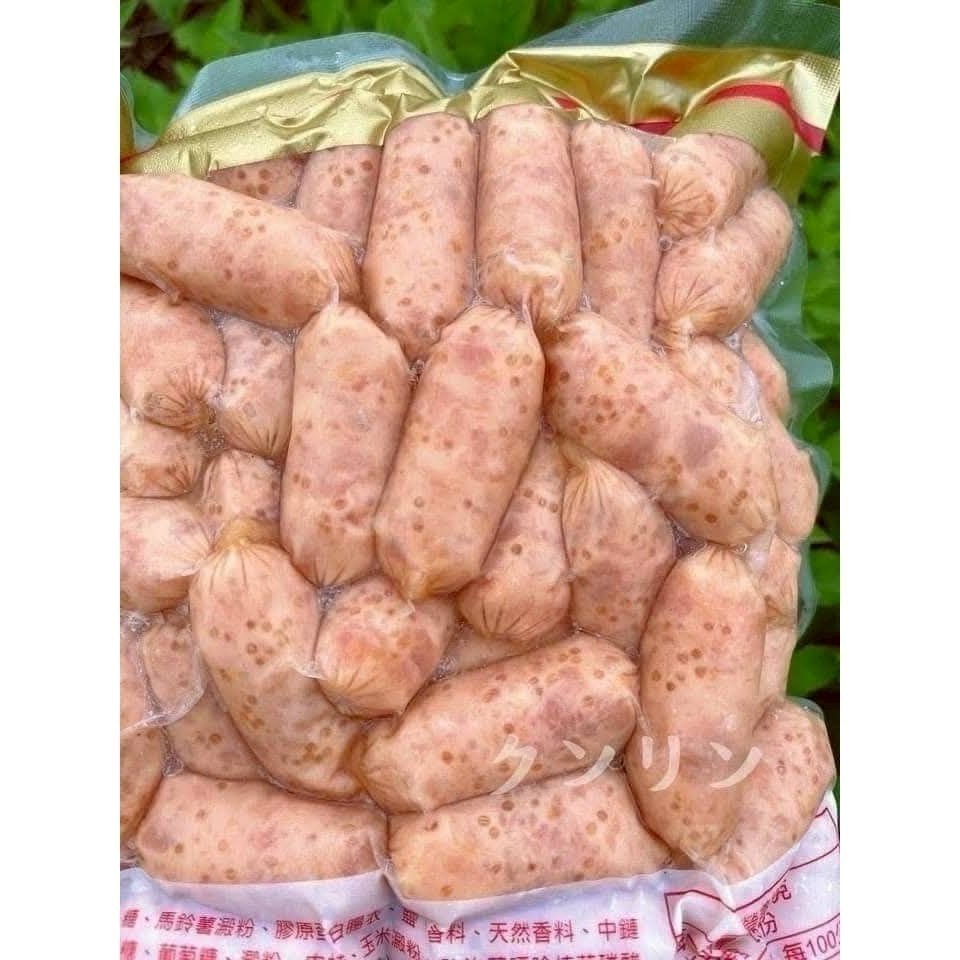 【極海鮮八號鋪】🔥噴汁飛魚卵雞腿肉香腸🌭500g±5%（約45條）逼逼波波的小巧飛魚卵香腸一口一個好好吃💯-細節圖6