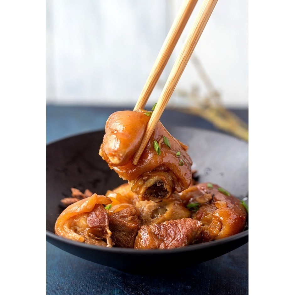 【極海鮮八號鋪】新興四六一 紅燒/筍香/花生豬腳(腳圈)一包600g(固形物:400g)-細節圖2