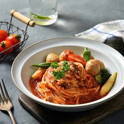 【極海鮮八號鋪】卜蜂快廚義大利麵｜番茄紅醬／羅勒青醬／奶油培根，加熱即食義大利麵-細節圖7