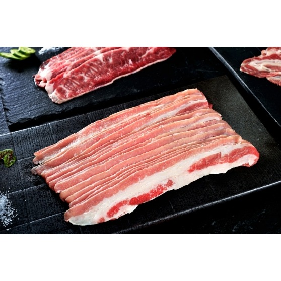 【極海鮮八號鋪】Excel Choice濕式熟成牛五花500g±5%/包，瘦肉中帶有油脂讓吃起來的口感不柴不膩-細節圖2