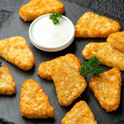 【極海鮮八號鋪】小三角薯餅1kg／約37片，外酥內軟，家庭炸物首選-細節圖2