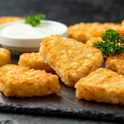 【極海鮮八號鋪】小三角薯餅1kg／約37片，外酥內軟，家庭炸物首選-細節圖3