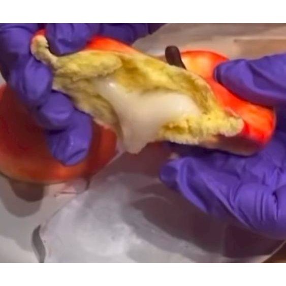 【極海鮮八號鋪】🍎蘋果牛奶流包450g/包/10入🍎超可愛流沙包，幸福感瞬間滿分！-細節圖6