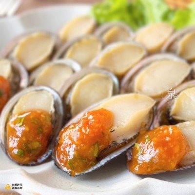 【極海鮮八號鋪】台灣深澳活凍九孔鮑 130g，Q彈鮑魚搭配酸甜五味醬精調，一盒即可上桌。冷凍保存＋簡單加熱，開胃又美味-細節圖2