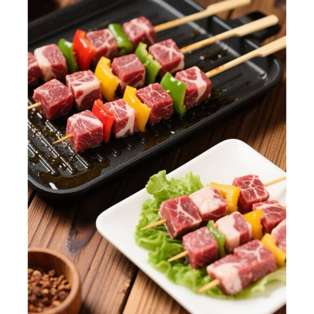 【極海鮮八號鋪】美福頂級 M6-7和牛骰子牛200G-原肉裁切原包裝標籤，保證原汁原味，大牌就是品質保證🥰-細節圖2