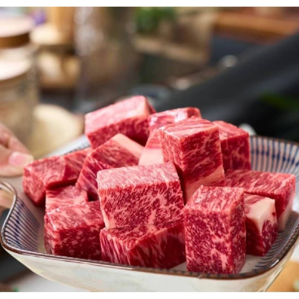 【極海鮮八號鋪】美福頂級 M6-7和牛骰子牛200G-原肉裁切原包裝標籤，保證原汁原味，大牌就是品質保證🥰-細節圖8