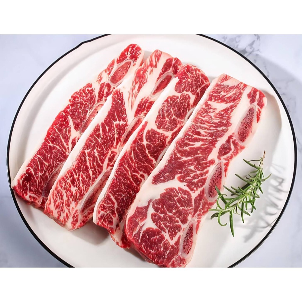 【極海鮮八號鋪】CAB全修清濕式熟成帶骨牛小排-500G±10%/包-美麗的油花-滑嫩鮮甜多汁-露營燒烤-細節圖4