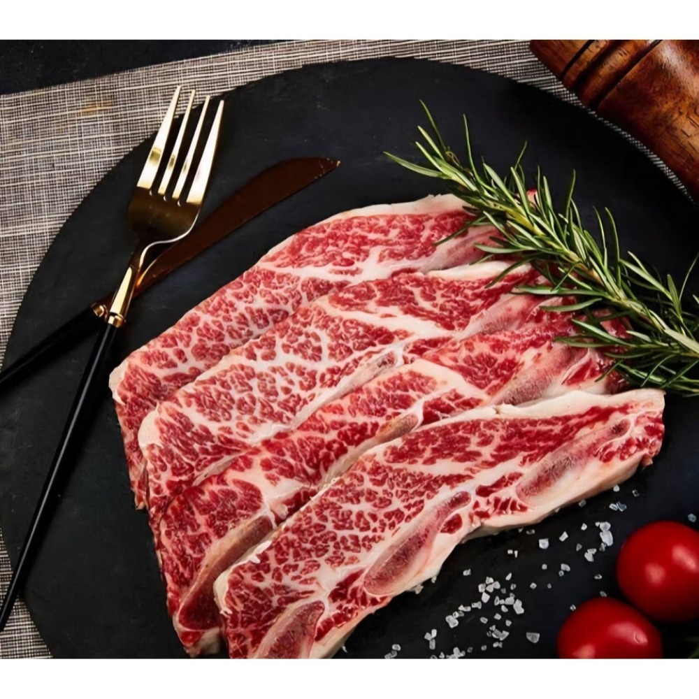 【極海鮮八號鋪】CAB全修清濕式熟成帶骨牛小排-500G±10%/包-美麗的油花-滑嫩鮮甜多汁-露營燒烤-細節圖6