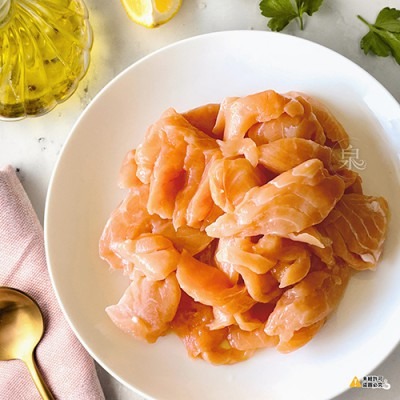 【極海鮮八號鋪】鮭魚碎肉(無調味/炙燒)500g/包-生菜沙拉、握壽司-細節圖7