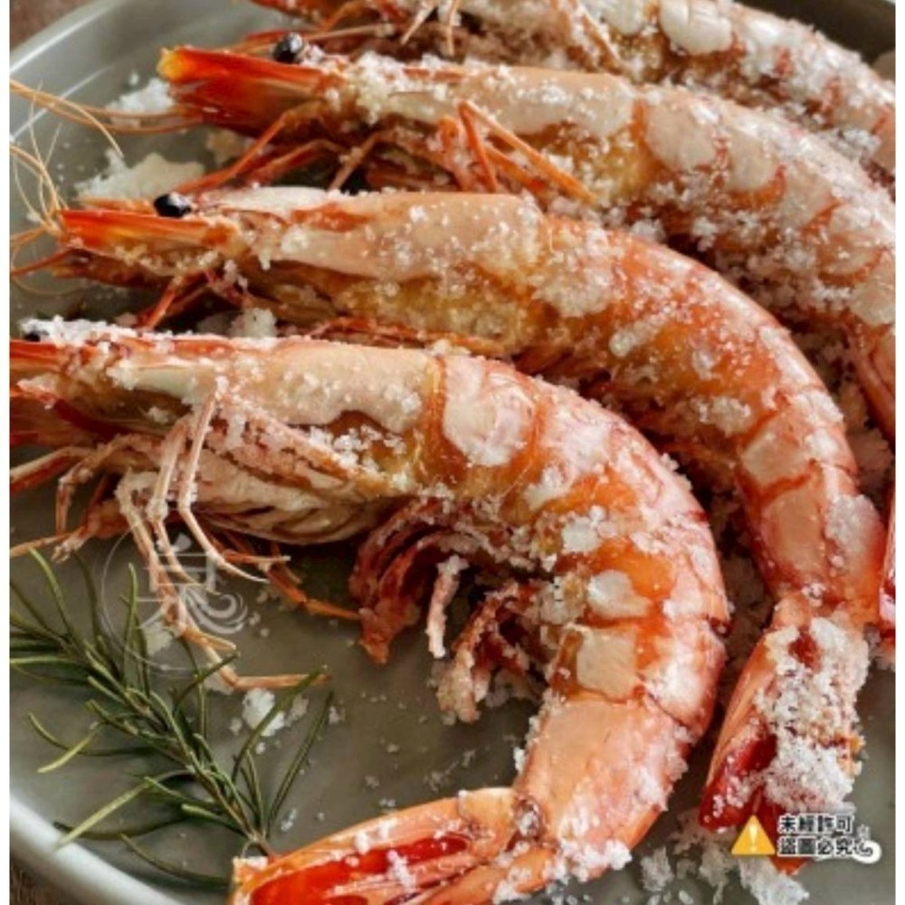 【極海鮮八號鋪】黑鑽大虎蝦6P(盒裝)300g👍純淨海水養殖、體型碩大、彈牙多汁、急凍鮮甜-細節圖2