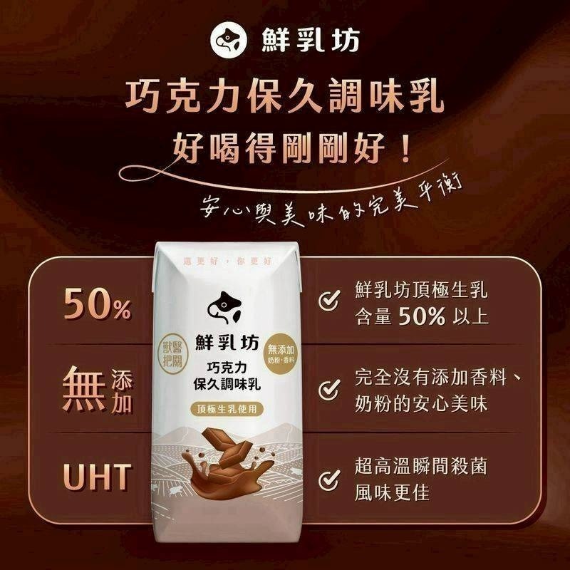 🎉【極海鮮八號鋪)】【鮮乳坊 巧克力保久乳(6瓶)】效期2026/6/9【試喝推廣👍人氣必收組】-細節圖4