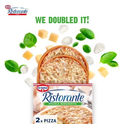 【極海鮮】Dr.Oetker 義式瑪格麗特薄脆披薩(7吋/2入) ，德國百年品牌 烤箱美食，經典番茄起司披薩薄脆像現烤-細節圖6