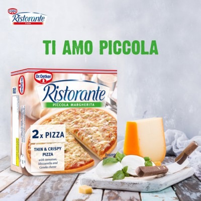 【極海鮮】Dr.Oetker 義式瑪格麗特薄脆披薩(7吋/2入) ，德國百年品牌 烤箱美食，經典番茄起司披薩薄脆像現烤-細節圖7