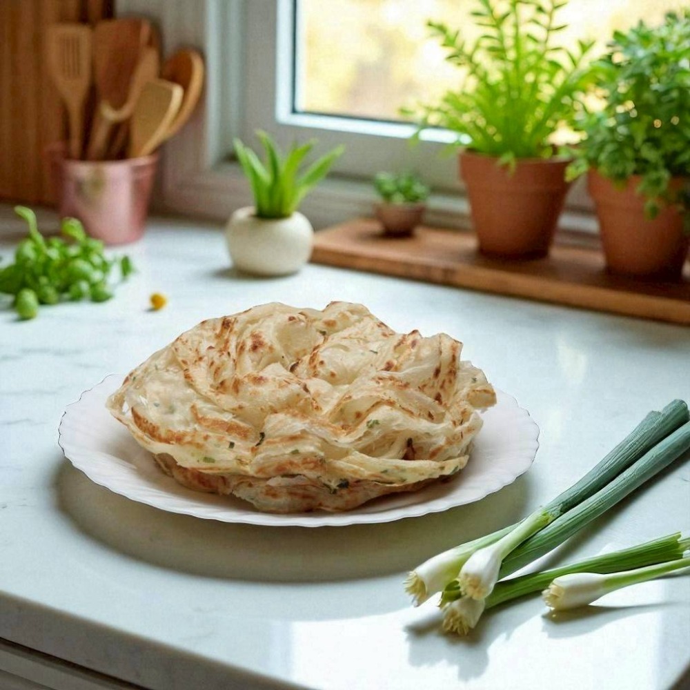 【極海鮮八號鋪】蔥香手抓餅 (5片入)【2包/組】，一煎下鍋，香味瞬間爆發🥬 早餐、點心、宵夜都適合-細節圖3