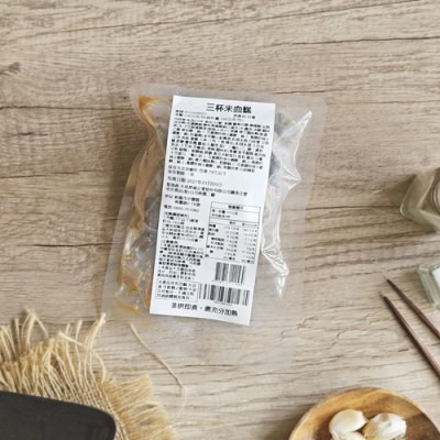 【極海鮮八號鋪】經典台味！三杯米血糕 (230g)，香濃九層塔、軟Q入味超下飯小資宵夜首選！微波即食、享受醇厚麻油香氣-細節圖3