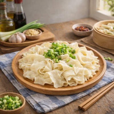 【極海鮮八號鋪】帶子寬麵200g*5入✨ 人氣百搭麵條 Q彈滑順、紮實有嚼勁👉 中火煮 5–6分鐘 即可熟成-細節圖3