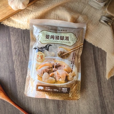 【極海鮮八號鋪】菱角豬腳湯500g/包，以甘甜鬆綿的🌰宮田菱角，搭配鮮嫩Q彈的🐷豬腳慢火熬煮-細節圖2