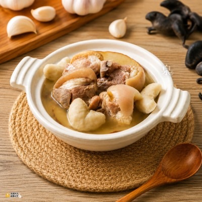 【極海鮮八號鋪】菱角豬腳湯500g/包，以甘甜鬆綿的🌰宮田菱角，搭配鮮嫩Q彈的🐷豬腳慢火熬煮-細節圖3