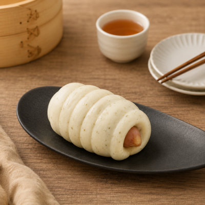 【極海鮮八號舖】奇美羅勒德式香腸捲 100g×4入｜爆汁脆腸 × 羅勒香氣｜早餐點心首選，一口咬下，爆汁德式香腸遇上羅勒-細節圖3